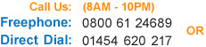 Call us 8AM to 10PM
